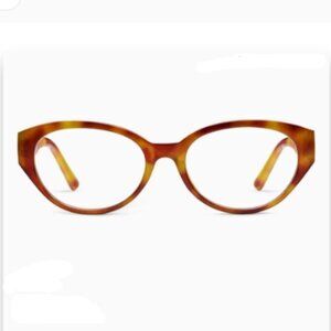 Peepers Sloane Blue Light Blocking Glasses in Amber Tortoise-No Correction